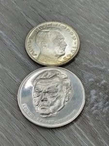 1945 SILVER MEDAL & LUDWIG BEHARD STIFTUNG 30 JAHRE DUETSCHE MARK - Picture 1 of 6