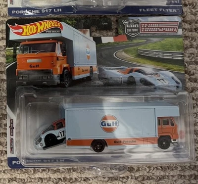 Hot Wheels Car Culture Team Transport Porsche 917 LH Fleet Flyer New - Image 1 of 4