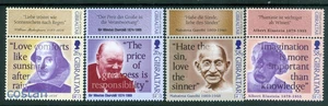 1998 W. Shakespeare,Churchill,Mahatma Gandhi,Einstein,Gibraltar,843,TAB1/MNH - Picture 1 of 1