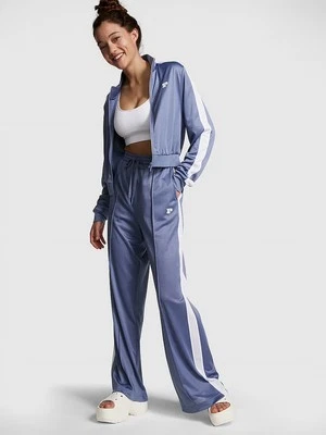 Victoria’s Secret 网眼蓝色白色条纹两件套运动服中号宽 — 第 1/2 张图片