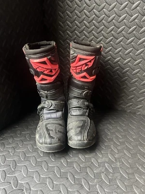 Fly Maverick Motocross Boots Black/pink Uk5 - Image 1 of 4