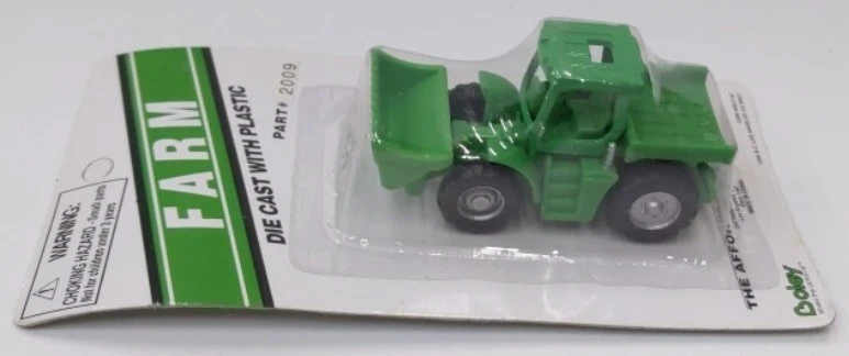 Boley 2009-5 HO Green European Tractor W/End Loader & Flatbed. - Image 1 of 1