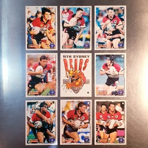 1995 Rugby League NRL Dynamic Series 2 Team Set (9 Cards) Bears #082-090 - Picture 1 of 2