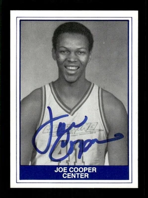 1982-83 TCMA CBA Lancaster 9 Joe Cooper signed auto autograph (former NBA BXCP46 - Image 1 of 2