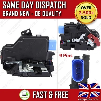 VW GOLF MK5 2003-2009 FRONT RIGHT DRIVER CENTRAL DOOR LOCK ACTUATOR MECHANISM - Image 1 of 4