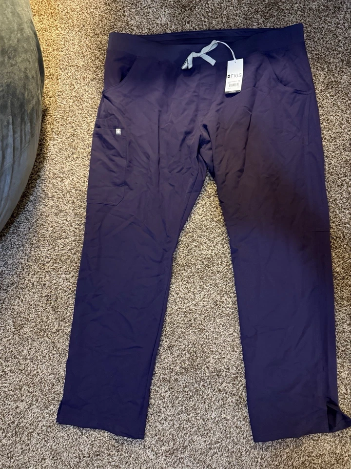 Figs Cargo Scrub Pant Purple Shadow 2XL Tall Kade XXL - Image 1 of 4