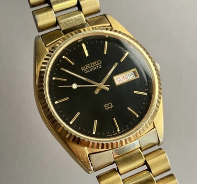 SEIKO 5Y23-8A60 Day-Date SQ Gold Vintage 1992 Armbanduhr - Bild 1 von 4