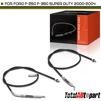 Cable de freno de estacionamiento trasero derecho y derecho 2 piezas para Ford F-250 F-350 Super Duty 2000-2004 Foto 1 de 4