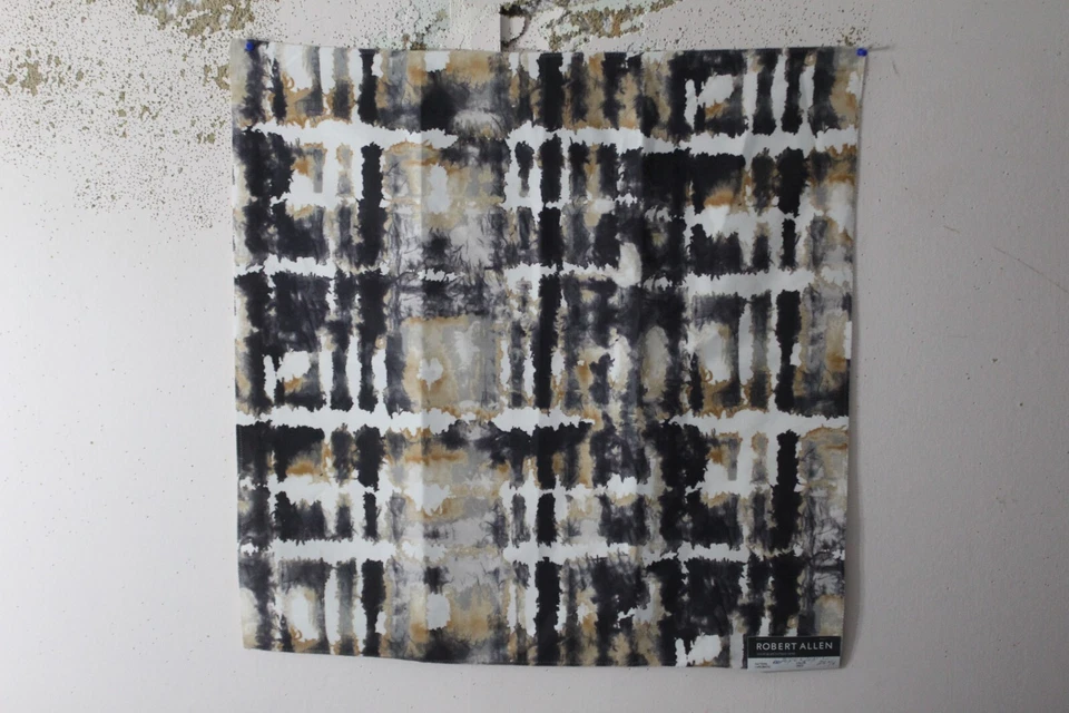 Robert Allen, cromático, contemporáneo Ikat, 26,50" W X 26,50" L, color ónix Foto 1 de 1