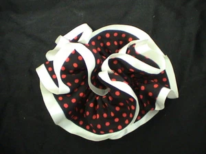 SCHWARZ & ROT GEPUNKTETER PFERDESCHWANZHALTER - NIEDLICH! UNIKAT! KOMBIVERSAND! - Bild 1 von 1