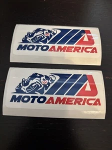 Moto America Logo 2PC STICKER SET - Picture 1 of 1