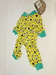 Counting Sheep Dog Pajamas Size XS Yellow & Blue PJs PetRageous Designs New