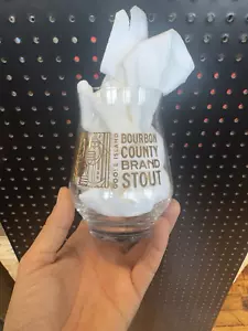 2024 Goose Island Bourbon County Stout Black Friday Beer Glass New - Picture 1 of 10