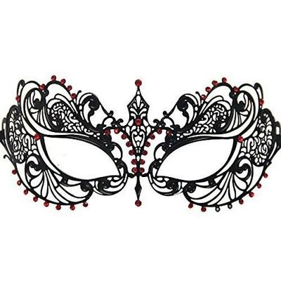 NEW Signstek Black Venetian Luxury Style Metal Filigree Princess Masquerade Mask - Image 1 of 2