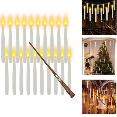 20 Stück LED-Kerzenlicht Flackernd Harry Potter Schwimmende Kerzen Flammenlose - Bild 1 von 4