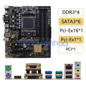 For ASUS A88XM-A/USB 3.1 Socket FM2/FM2+ DDR3 DVI+VGA+HDMI 6×SATAIII Motherboard - Picture 1 of 5