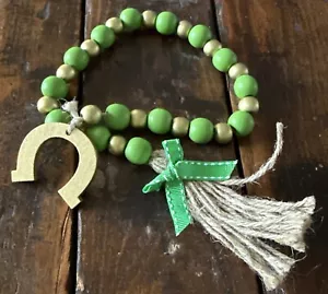 Guirnalda de cuentas de madera del día de San Patricio decoración - Imagen 1 de 6