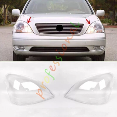 For Lexus LS430 2001-2003 Both Side Headlight Clear Lens Cover + Sealant - Изображение 1 из 4