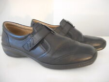 Hotter Women's Francis Black Casual Slip-on Loafer Shoes Size 8.5 M