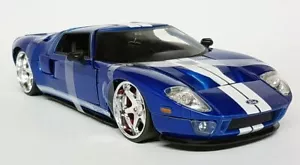 Jada 1/24 Scale - Fast & Furious Ford GT 40 Blue / White Diecast Model car - Picture 1 of 3