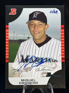 2005 BOWMAN MIGUEL CABRERA 90 BUYBACK AUTO #31/69 - Picture 1 of 2