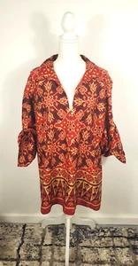 LAUREN Ralph Lauren 3x Southwestern Cotton Multicolored Pullover Tunic - Picture 1 of 7