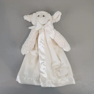 Bearington Baby Collection Lamby Creme Lamm Plüsch Satin Lovey Sicherheitsdecke - Bild 1 von 7