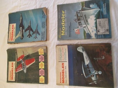 Rare AMERICAN MODELER Magazines Nov. Dec  1957. Jan Feb. 1958 Model Aviation - Image 1 of 4