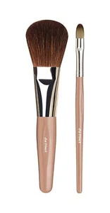da Vinci Cosmetics Serie 4852 Puder & Lidschatten Reisepinsel Set & Reißverschluss Etui - Bild 1 von 3