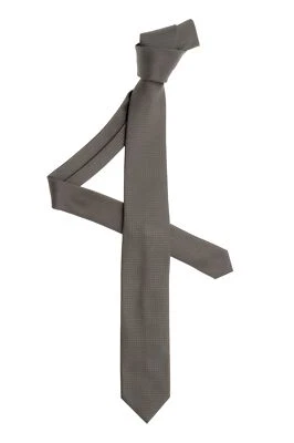 Cravatta Hubert Milano Grigio 100% Seta - Imagen 1 de 2