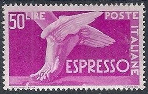 1945-52 ITALIA ESPRESSO RUOTA 50 LIRE MH * - RR11658 - Imagen 1 de 1