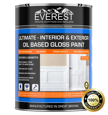 Everest Paints - Ultimate Oil Based Gloss Paint - Interior & Exterior