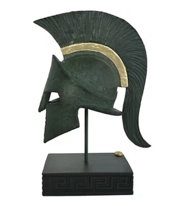Leonidas Casco rey Spartan Hero alabastro oxidación Efecto de color bronce - Imagen 1 de 5
