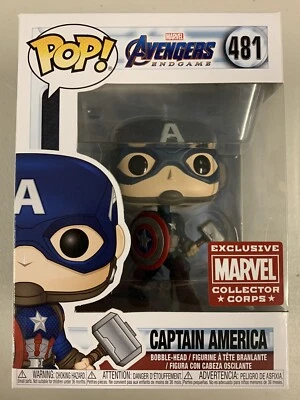Capitán América 481 ~ Marvel: Avengers Endgame ~ Vinilo Funko Pop Foto 1 de 4