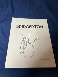 Jonathan Bailey Firmado Autografiado Bridgerton Pilot Episodio TV Guión Cubierta - Imagen 1 de 4