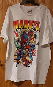 NWT Men's Marvel Superhero Graphic T-Shirt 3XL White -4695 - Picture 1 of 4