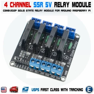4 Channel 5V DC Relay Module Solid State High Level SSR G3MB-202P 2A for Arduino - Picture 1 of 7