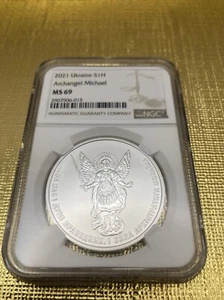 2021 Ukraine Archangel Michael NGC MS69 - Picture 1 of 4