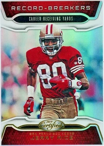 2019 Certified Record Breakers #RB-JR Jerry Rice 49ers HOF'ER - Picture 1 of 1
