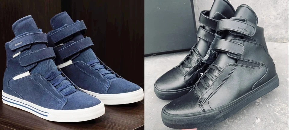 Supra Tk Society II Zapatos de caña alta Moda Tenis Gamuza Talla EE. UU. Foto 1 de 4