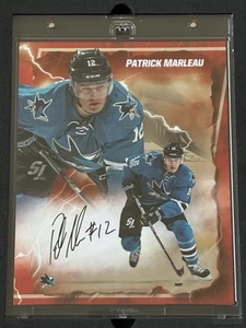 /5 Patrick Marleau Auto 2024-25 Fanatics Emanate Red 8x10 NHL Sharks Wraps - Picture 1 of 4