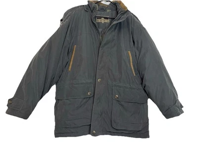 Members Only 80% Down Parka Mens Dark Green Winter Puffer Jacket Hooded Coat L - Image 1 of 4