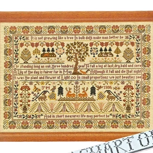 Moira Blackburn "Growing Like a Tree" Traditional Sampler Cross Stitch Chart - Picture 1 of 3