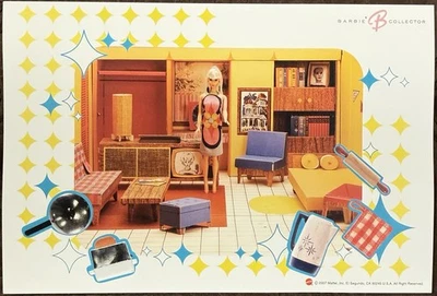 2007 Barbie Collector Vintage Doll Rare Japanese Market Exclusive Post Card New - Image 1 of 4