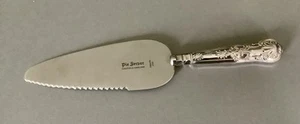 Hallmarked Sheffield 1989 Silver Handle Cake / Pie Slice ~ Harrison Brothers - Picture 1 of 6