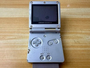 Nintendo Gameboy Advance SP AGS101 iQue Ice Silver Handheld System Console - Picture 1 of 9