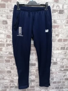 England ECB New Balance Coach Trousers in Navy Blue Size W28L32 - Picture 1 of 6