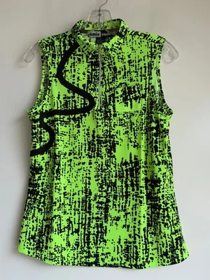 Polo de golf Jamie Sadock 1/4 cremallera talla pequeña tenis pickleball sin mangas Foto 1 de 4