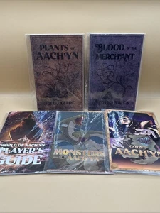 Explorer Dungeons Lot Of 5 World Of Aach’yn Guide Blood Merchant Plants Gods Mon - Picture 1 of 6