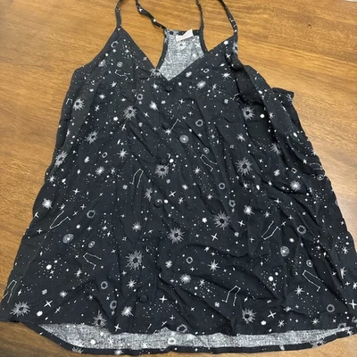 No Boundaries Celestial print razor back flowy tank top size S - Image 1 of 3